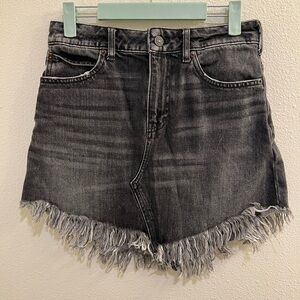 We The Free Denim Skirt with Frayed Hem Size 26